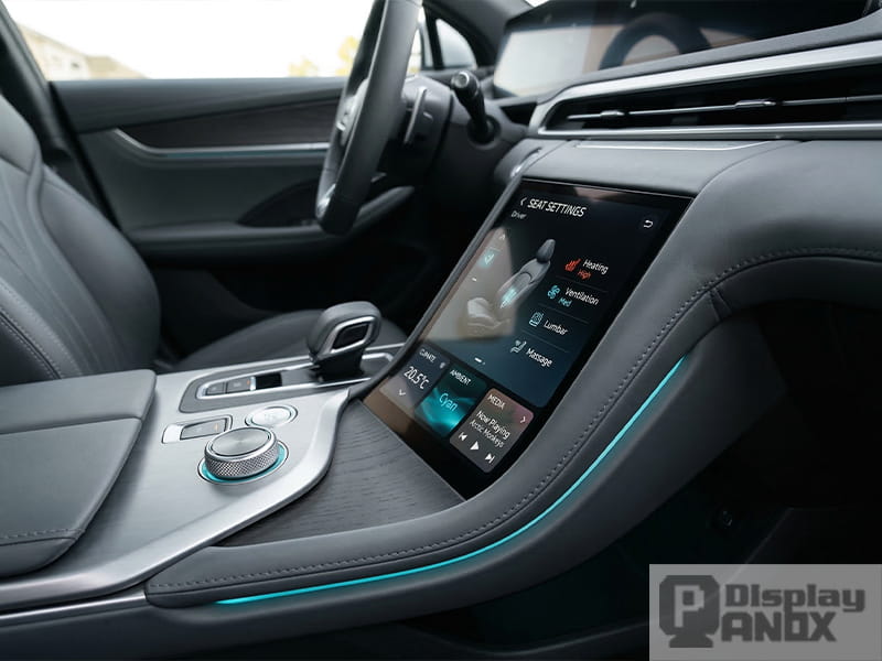 Automotive smart display integration using a 6.52 inch flexible OLED in a curved premium car center console