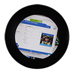 5.0 inch Round/Circular LCD Cover Glass Optional For Smart Home