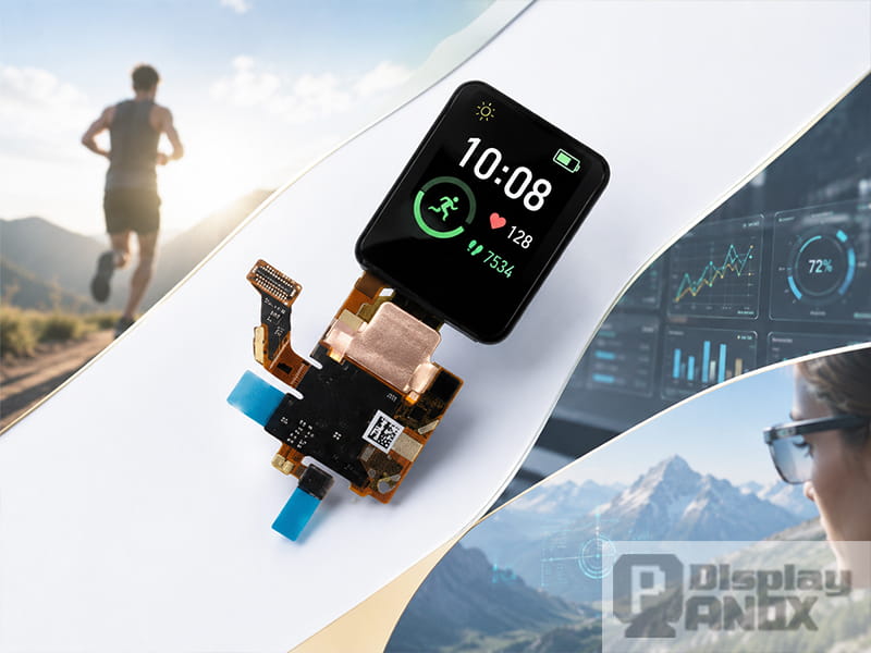 1.6 inch OLED wearable display module with fitness data for outdoor sports and health devices