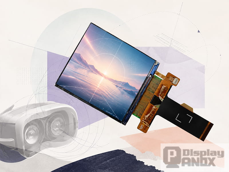 2.9 inch square LCD display with 2K resolution and 90 Hz refresh rate for VR and near-eye display applications.