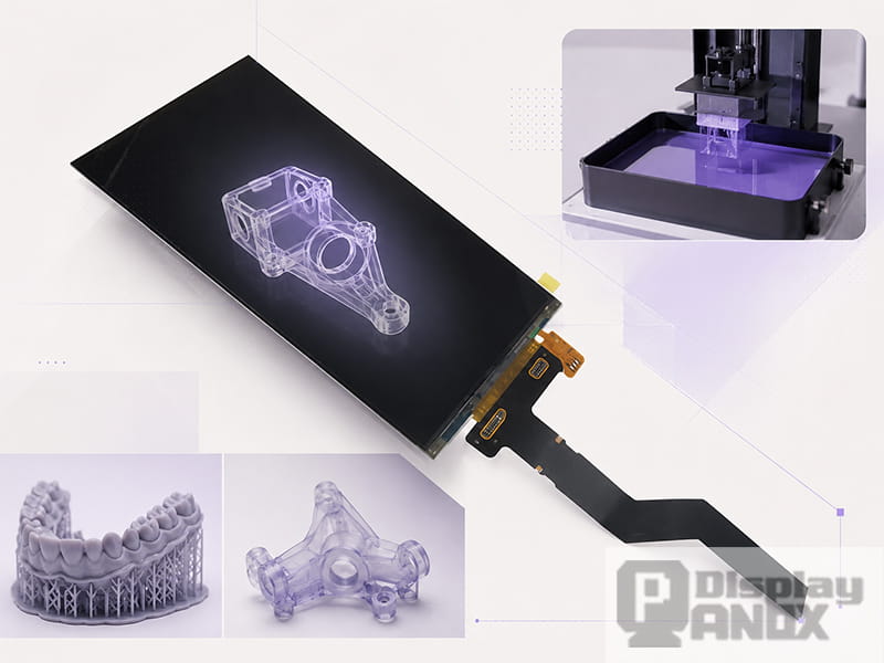6-inch LCD panel for resin 3D printing applications including prototype parts and dental model printing