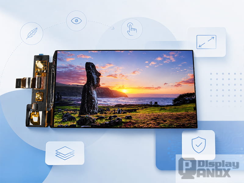 7 inch amoled oled mipi display panel high contrast visual.