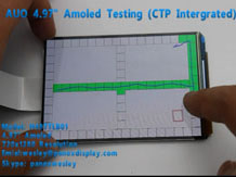 AUO 5 Inch AMOLED  Demostration（On-cell CTP)